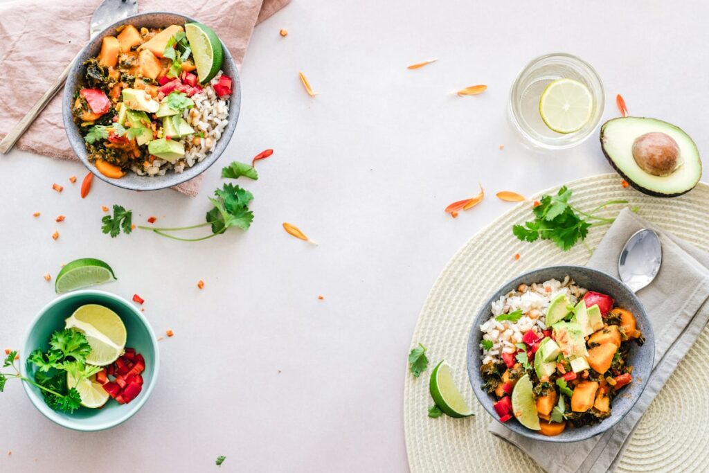 Calorie deficit healthy meal for fat loss